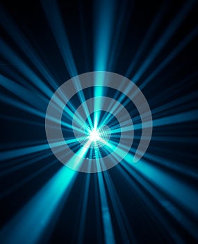 Blue disco lights background