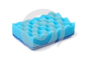 Blue dish washing sponge