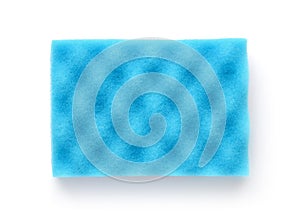 Blue dish washing sponge