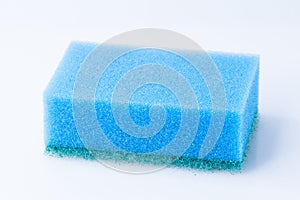 Blue dish washing sponge