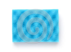 Blue dish washing sponge