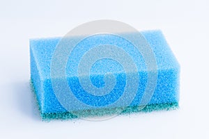 Blue dish washing sponge
