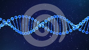 Blue DNA chain Loop
