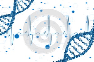 Blue DNA graphic design
