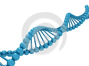 Blue dna helix