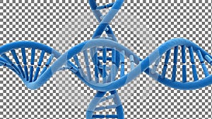 Blue DNA Helix Structure