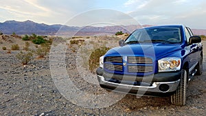 Blue Dodge Ram pickup