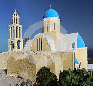 Blue Dome Church, Santorini Island