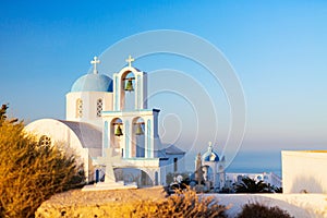 Blue domed church