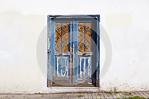 Blue door