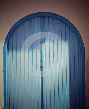 Blue door photo