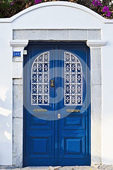 Blue doors