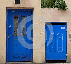 Blue doors Neve Tzedek Israel