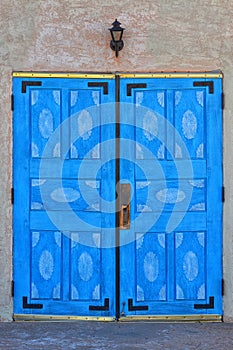 The Blue Doors of San Ysidro Church