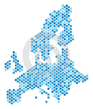 Blue Dot European Union Map
