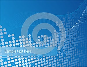 Blue dottet background