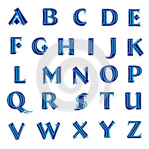 Blue Double Letters