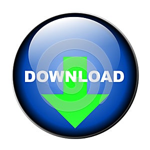 Blue download button