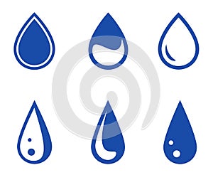 Blue droplet set