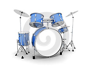 Blue drum set