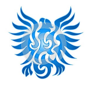 Blue eagle flame emblem