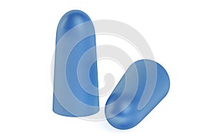 Blue earplugs