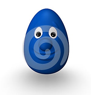 Blue easter egg