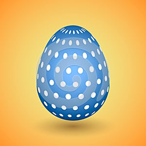 Blue Easter egg