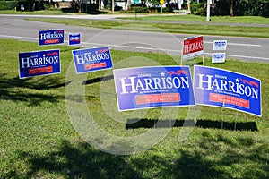 Blue Election vote sign Voting Shawn Harrison fir State House District 63