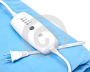 Blue electric heating pad