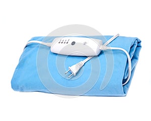 Blue electric heating pad