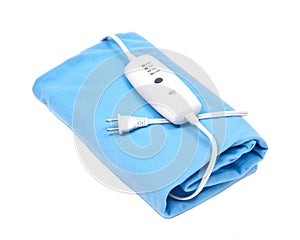 Blue electric heating pad