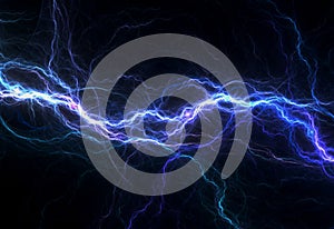 Blue electric lighting