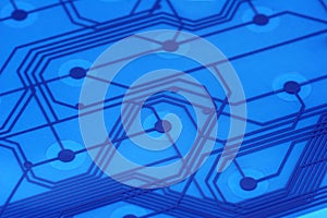 Blue Electronic Circuit Board - 2