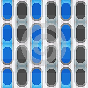 Blue ellipse seamless pattern photo