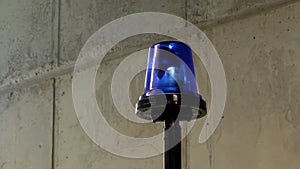 Blue emergency light beacon loopable