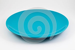 blue empty dish