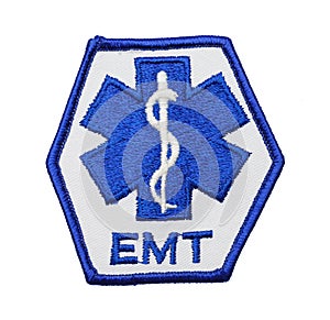 Blue EMT Patch photo