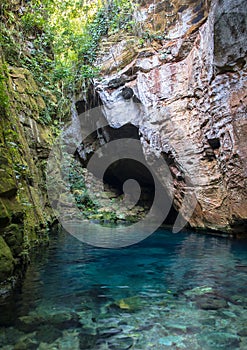 The blue enchant Encanto azul in Chapada das mesas, Brazil