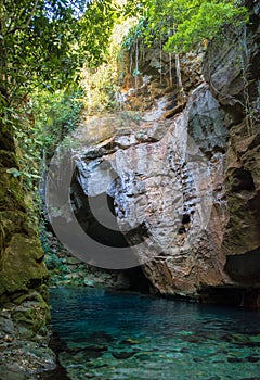 The blue enchant Encanto azul in Chapada das mesas, Brazil photo