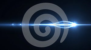 Blue Energy Wave Light Effect