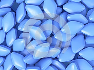 Blue erection pills background