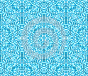Blue Escher graphic