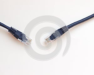 Blue ethernet cable