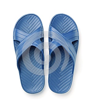 Blue EVA slide sandals