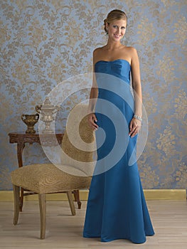 Blue Evening Gown