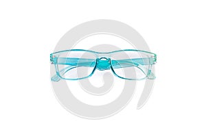 Blue eye glasses