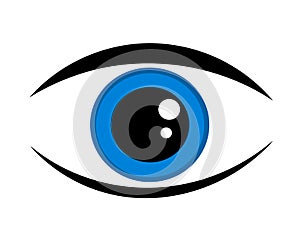 Blue eye icon