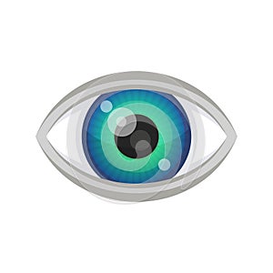 Blue Eye Icon. Vector