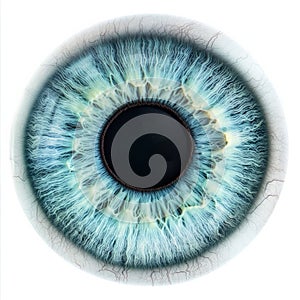 Blue eye iris - human pupil